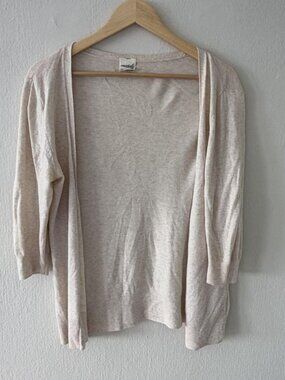 Essentials by Full Tilt Oatmeal Open-Front Longline Cardigan Size XL